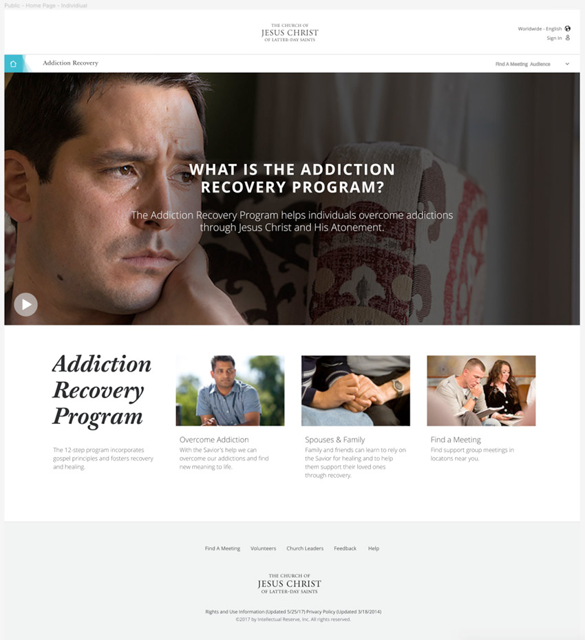 Addiction Recovery web application