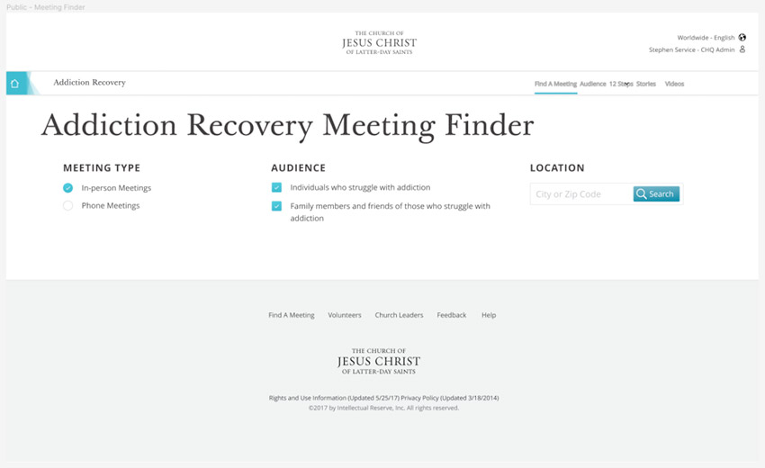 Addiction Recovery web application